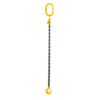 Chain sling 1-leg with latch hook and grab hook, grade 80 