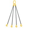 Chain sling 4-legs with latch hooks, grade 80 