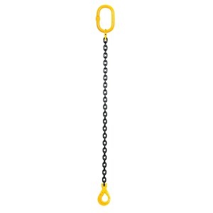 Chain sling 1-leg with safety hook, grade 80 