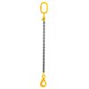 Chain sling 1-leg with safety hook and grab hook, grade 80 