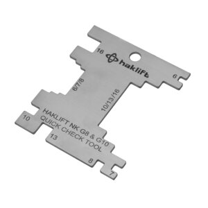 Quick check tool for chain slings
