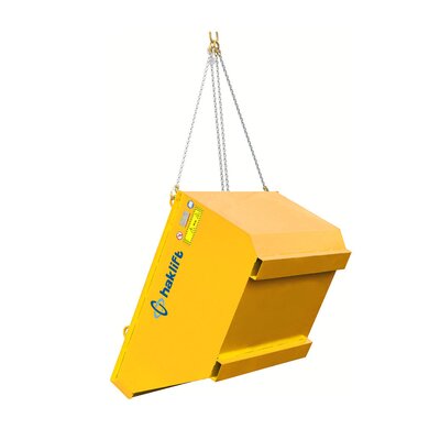 Liftable self dumping bins with lifting points
