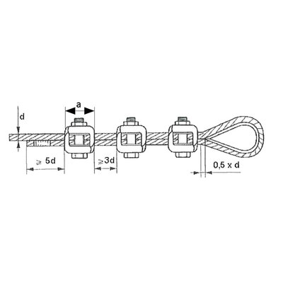 Deka wire rope clips