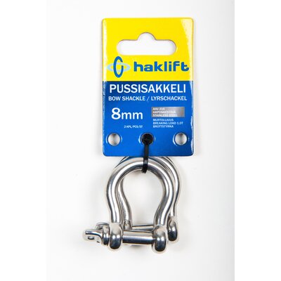 Storage packed stainless steel bow-shackles